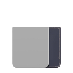 Bottom Back Cover for Galaxy Z Flip 6 F741 (NO LOGO) (SILVER SHADOW)