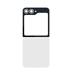 Back Glass for Galaxy Z Flip 6 F741 (NO LOGO) (WHITE)