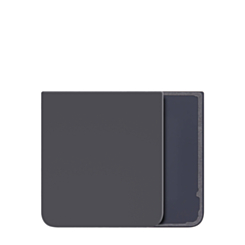 Bottom Back Cover for Galaxy Z Flip 7 F766 (NO LOGO) (JET BLACK)