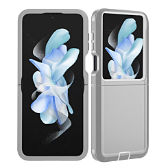 Heavy Duty Case for Galaxy Z Flip 7 (GRAY & WHITE) (Only Ground Shipping)