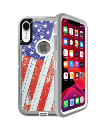 Heavy Duty Case for iPhone XR (US FLAG) (Only Ground Shipping)