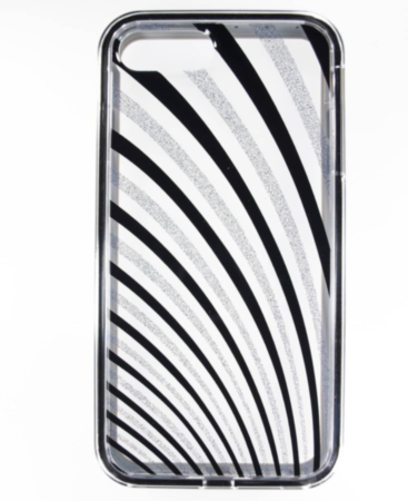 Lines Pattern Hybrid Fusion Bumper Clear Crystal Case - 1 for iPhone 8P / 7P (Only Ground Shipping)