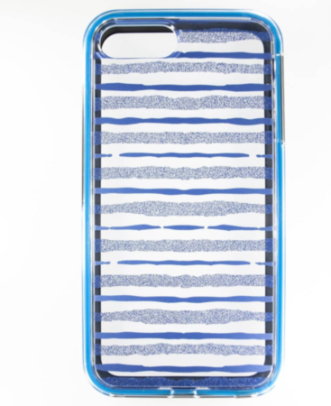 Lines Pattern Hybrid Fusion Bumper Clear Crystal Case - 2 for iPhone 8P / 7P (Only Ground Shipping)
