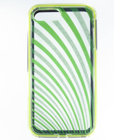 Lines Pattern Hybrid Fusion Bumper Clear Crystal Case - 4 for iPhone 8P / 7P (Only Ground Shipping)