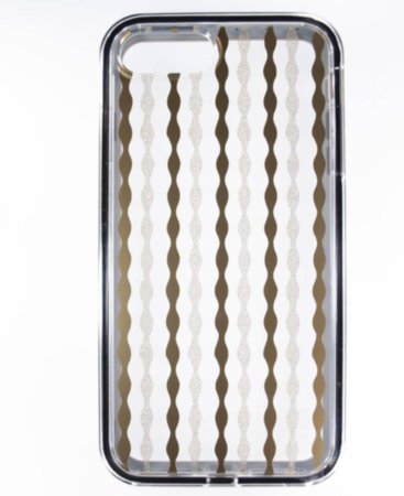 Lines Pattern Hybrid Fusion Bumper Clear Crystal Case - 5 for iPhone 7G / 8G / SE 2020 (Only Ground Shipping)