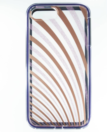 Lines Pattern Hybrid Fusion Bumper Clear Crystal Case - 7 for iPhone 7G / 8G / SE 2020 (Only Ground Shipping)