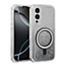 Wireless Charging Protective Glitter Liquid Bumper Case - BLACK for Galaxy S25E (Only Ground Shipping)