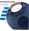 BICONIC Bluetooth Fabric Wireless Speaker - NAVY BLUE (Only Ground Shipping)
