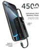 PowerPeak USB C-L Cable Key Chain Loop On Portable Power Bank (4500 mAh) (Only Ground Shipping)