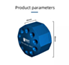 BEST 10S Ten Holes Aluminum 360 Rotating Magnetic Screwdriver Storage Rack (BLUE)