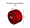 BEST 10S Ten Holes Aluminum 360 Rotating Magnetic Screwdriver Storage Rack (RED)