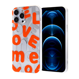 Love Me Printed Clear Case - E3 for iPhone 8P / 7P (Only Ground Shipping)
