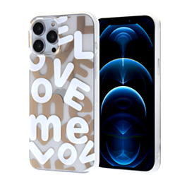 Love Me Printed Clear Case - E4 for iPhone 8P / 7P (Only Ground Shipping)