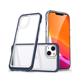 Dual Layers Double Injection Case - DARK BLUE for iPhone 13 Pro (Only Ground Shipping)