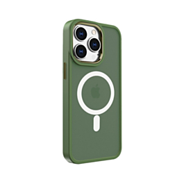 New Magnetic Wireless Charging Case - DARK GREEN for iPhone 13 Pro Max (Only Ground Shipping)