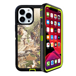 Heavy Duty Case for iPhone 13 Pro (CAMO GREEN) (Only Ground Shipping)