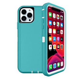 Heavy Duty Case for iPhone 13 Pro (LIGHT TEAL) (Only Ground Shipping)