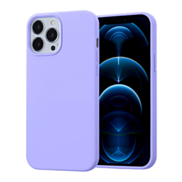 Soft Solid Silicone Case (Full Buttom Cover) - LILAC for iPhone 13 Pro (Only Ground Shipping)