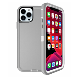 Heavy Duty Case for iPhone 13 Pro Max (GRAY & WHITE) (Only Ground Shipping)