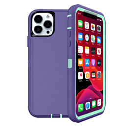 Heavy Duty Case for iPhone 13 Pro Max (PURPLE & TEAL) (Only Ground Shipping)