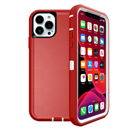 Heavy Duty Case for iPhone 13 Pro Max (RED & WHITE) (Only Ground Shipping)