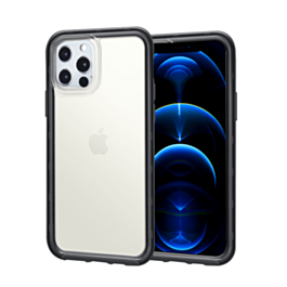 Acrylic Dual Layer Transparent Case - BLACK for iPhone 13 Pro (Only Ground Shipping)