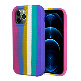 Dual Layer Serrated Case - RAINBOW PINK for iPhone 8P / 7P (Only Ground Shipping)
