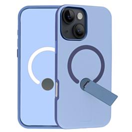 Shockproof Rugger Magnetic Case with Kickstand (BLUE) for iPhone 13 / 14 (Only Ground Shipping)