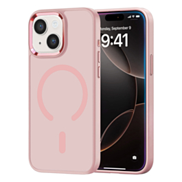 New Magnetic Wireless Charging Case with IC Chip (PINK) for iPhone 13 / 14 (Only Ground Shipping)