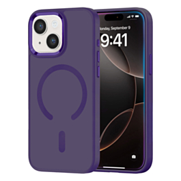New Magnetic Wireless Charging Case with IC Chip (PURPLE) for iPhone 13 / 14 (Only Ground Shipping)