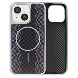 Woven Color Pattern Case (BLACK & GRAY) for iPhone 14 / 13 (Only Ground Shipping)