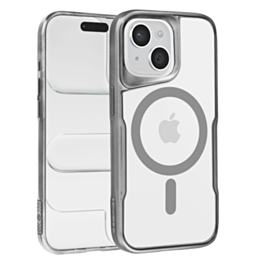 Glossy & Transparent Magnetic Case - SILVER for iPhone 13 / 14 (Only Ground Shipping)