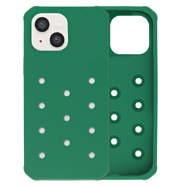 Charm Built Silicone Case (DARK GREEN) for iPhone 13 / 14 / 16e / 17e (Only Ground Shipping)
