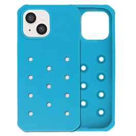 Charm Built Silicone Case (LIGHT BLUE) for iPhone 13 / 14 / 16e / 17e (Only Ground Shipping)