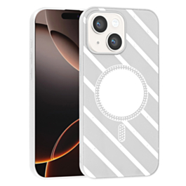 Magnetic Mirror Phone Case with Wireless Charging - WHITE for iPhone 13 / 14 (Only Ground Shipping)