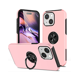 Dual Layer Case with Magnetic Ring - PINK for iPhone 13 / 14 (Only Ground Shipping)