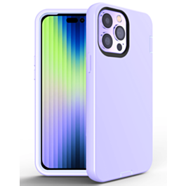 Silicone Design Heavy Duty Case - PURPLE for iPhone 14 Pro (Only Ground Shipping)