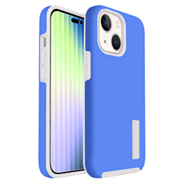 iPhone 14 Plus /15 Plus Dual Layer Protection Case - LIGHT BLUE (Only Ground Shipping)