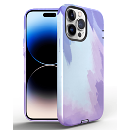 Thinner Heavy Duty Rainbow Case - PURPLE for iPhone 14 Pro (Only Ground Shipping)