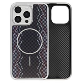 Woven Color Pattern Case (BLACK & GRAY) for iPhone 14 Pro Max (Only Ground Shipping)