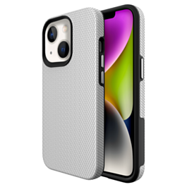 Shock Absorption Protective Dual Layer Case - SILVER for iPhone 13 / 14 / 16e / 17e (Only Ground Shipping)