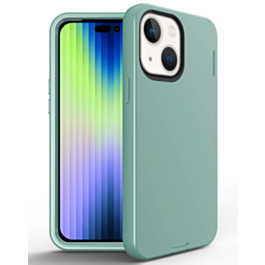 iPhone 14 Plus / 15 Plus Silicone Design Heavy Duty Case - GREEN (Only Ground Shipping)