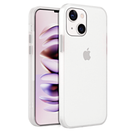 iPhone 14 Plus / 15 Plus Hard PC Rear / Soft TPU Colorful Border Case - CLEAR (Only Ground Shipping)