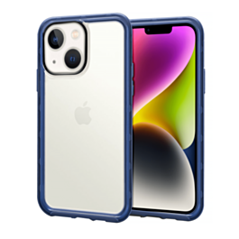 iPhone 14 Plus / 15 Plus Acrylic Dual Layer Transparent Case - BLUE (Only Ground Shipping)