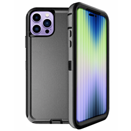Heavy Duty Case for iPhone 14 Pro (BLACK) (Only Ground Shipping)