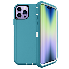 Heavy Duty Case for iPhone 14 Pro (TEAL) (Only Ground Shipping)