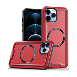 Non-Slip Translucent Matte Wireless Charging Case - RED for iPhone 14 Pro Max (Only Ground Shipping)