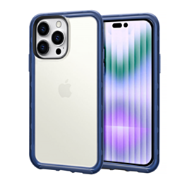 Acrylic Dual Layer Transparent Case - BLUE for iPhone 15 Pro (Only Ground Shipping)