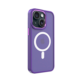 New Magnetic Wireless Charging Case - PURPLE for iPhone 15 (Only Ground Shipping)