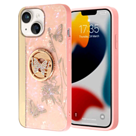 Luxury Diamond Shiny Cases with Ring - Style 36 for iPhone 15 (Only Ground Shipping)